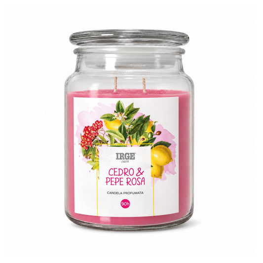 Candela Profumata Cedro E Pepe Rosa 510G