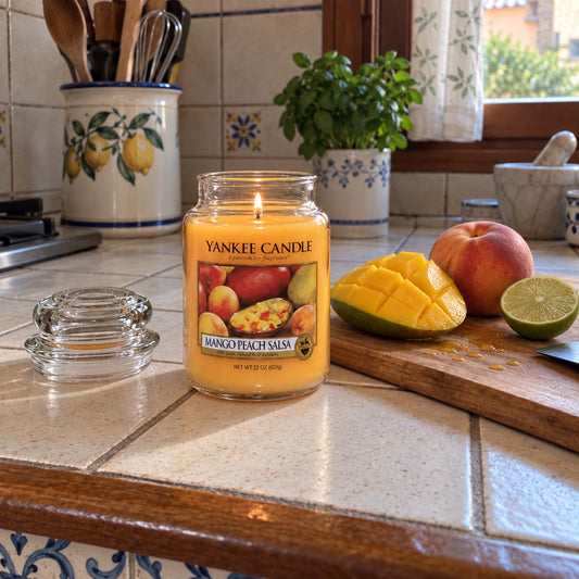 In cucina, con mango e pesca