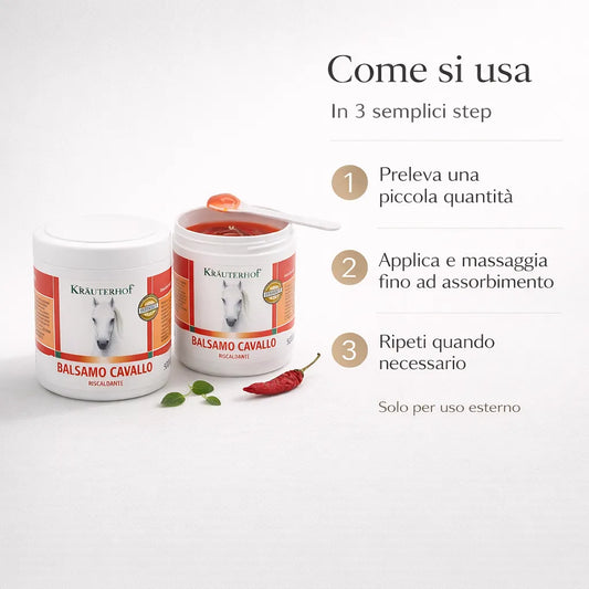Confezione Doppia - Krauterhof Balsamo di Cavallo Rosso Riscaldante