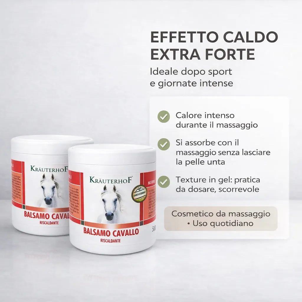 Confezione Doppia - Krauterhof Balsamo di Cavallo Rosso Riscaldante