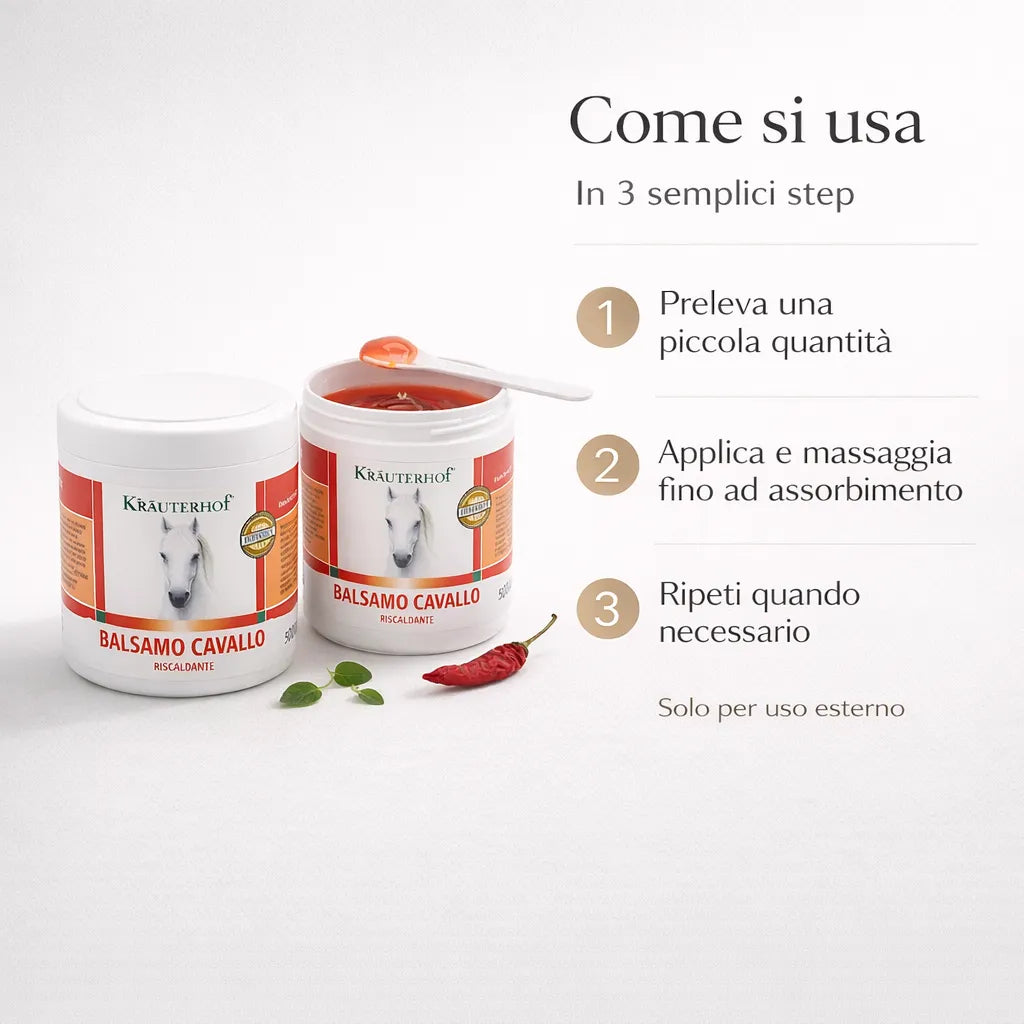 Confezione Doppia - Krauterhof Balsamo di Cavallo Rosso Riscaldante